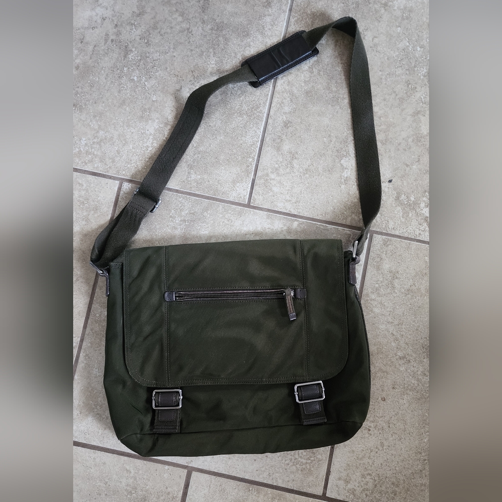 Olive Green Men's Messenger Bag